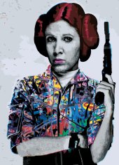 ZUTY Maľovanie podľa čísel - POP ART PRINCEZNA LEIA (STAR WARS) NO 80x100 cm