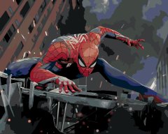 ZUTY Maľovanie podľa čísel - SPIDERMAN V AKCII NO 80x100 cm