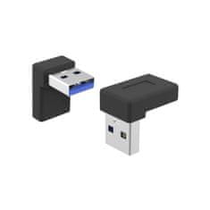PremiumCord redukcia USB-C - USB 3.0 Male, zahnutá2