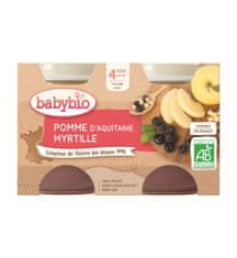 Babybio Príkrm jablko čučoriedky 2x 130 g