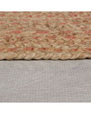 Flair Kusový koberec Capri Jute Natural/Coral kruh 133x133 (priemer) kruh