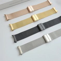 4wrist Milánský tah s klasickým zapínáním pro Samsung Galaxy Watch 6/5/4 - Black