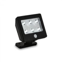 BRILONER BRILONER LED vonkajšie svietidlo so čidlom 12 cm 6x0,06W 7lm čierna BRI 2276-065