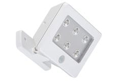 BRILONER BRILONER LED vonkajšie svietidlo so čidlom 12 cm 6x0,06W 7lm biele BRI 2276-066