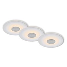 BRILONER BRILONER LED vstavané svietidlo, pr.12 cm, 3x LED, 6 W, 650 lm, hliník IP44 BRI 7043-039