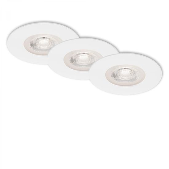 BRILONER BRILONER 3ks sada LED vstavané svietidlo, priemer. 9 cm, 5 W, biele IP44 BRI 7046-036