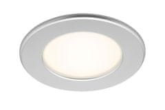 BRILONER BRILONER LED vstavané svietidlo, priemer. 11,5 cm, 6 W, matný chróm IP44 BRI 7053-014