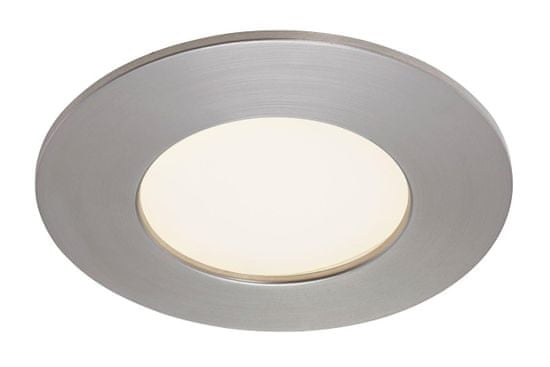 BRILONER BRILONER 3ks sada LED vstavané svietidlo, priemer. 8,5 cm, 5 W, matný nikel IP44 BRI 7103-432