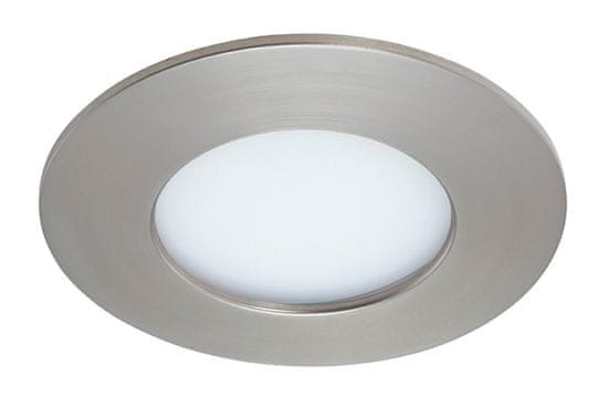 BRILONER BRILONER LED vstavané svietidlo, priemer. 8,5 cm, 5 W, matný nikel IP44 BRI 7113-412