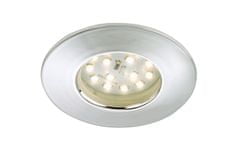 BRILONER BRILONER LED vstavané svietidlo, priemer. 7,5 cm, chróm IP44 BRI 7204-018