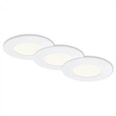 BRILONER BRILONER 3ks sada LED vstavané svietidlo, priemer. 8,5 cm, 4,8 W, biele IP44 BRI 7282-036