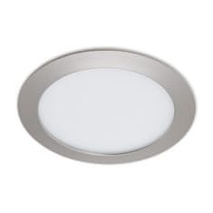 BRILONER BRILONER LED vstavané svietidlo, priemer. 17 cm, 12 W, matný nikel IP44 BRI 7286-012