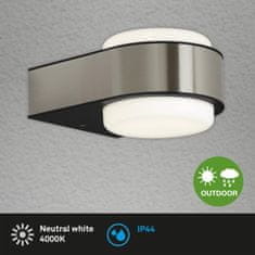 BRILONER BRILONER LED vonkajšie svietidlo 14,4 cm 6,5 W 650lm nerez oceľ BRILO 3035-012