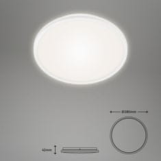 BRILONER BRILONER LED stropné svietidlo pr. 28 cm 15W 1500lm biele BRILO 3046-016