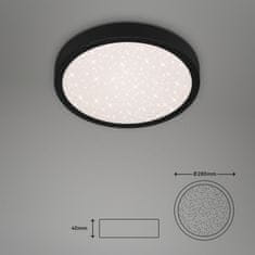 BRILONER BRILONER LED stropné svietidlo pr. 28 cm 18W 2000lm čierna BRILO 3048-015