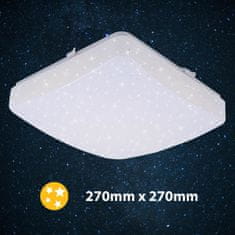 BRILONER BRILONER LED stropné svietidlo hviezdne nebo, 27 cm, 12 W, biele BRILO 3347-016
