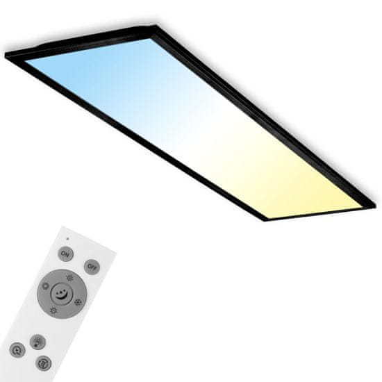 BRILONER BRILONER CCT svietidlo LED panel, 100 cm, 24 W, 2600 lm, čierna BRILO 7167-015