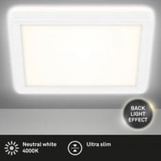 BRILONER BRILONER Slim svietidlo LED panel, 19 cm, 1400 lm, 12 W, biele BRILO 7153-416