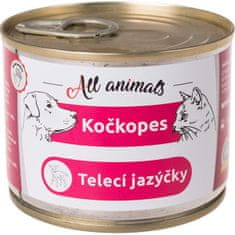 All Animals Mačkopes konz. teľacie jazýčky 200g