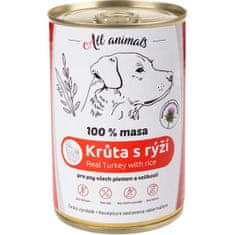 All Animals konz. pre psov morka mletá s ryžou 400g