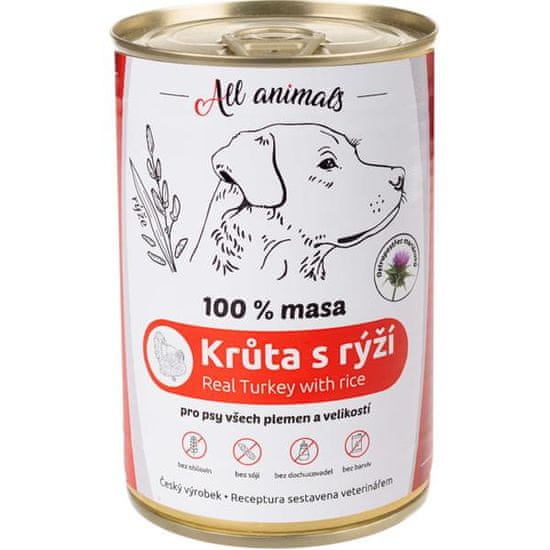 All Animals konz. pre psov morka mletá s ryžou 400g