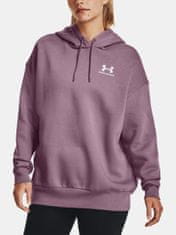 Under Armour Mikina Essential Flc OS Hoodie-PPL XS