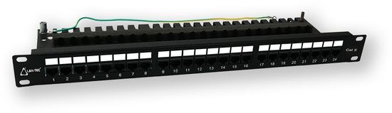 LAN-TEC PP-156 24P/C6 - 19&quot; patch panel 1U, 24 portov C6