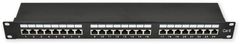 LAN-TEC PP-160 24P/C6/S - 19&quot; patch panel 1U, 24 portov C6 tienený