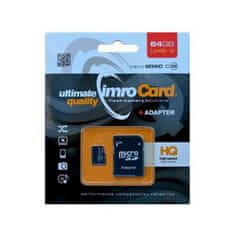 Solex Karta Micro SD+adaptér 64GB class10 IMRO UHS-3