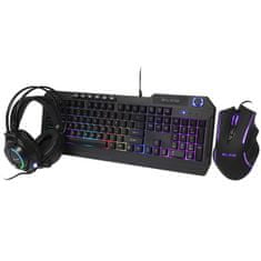 Blow Klávesnica k PC+myš+slúchadlá BLOW CYBERGOD RGB podsvietenie hráčska