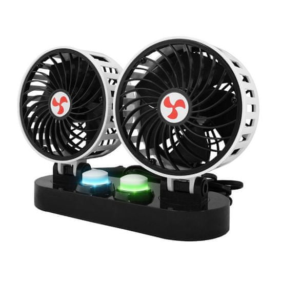 LTC Ventilátor do auta 24V 2x12cm s reguláciou LTC LXWTS5