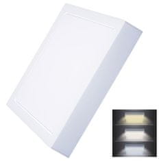 Solight Panel LED prisadený 24W 3-6000K štvorec SOLIGHT WD175 30x30cm