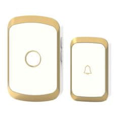 Solex Zvonček bezdrôtový 230V 300m DIGITAL DOORBELL FA86 bielo-zlatý