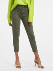 Orsay Zelené dámske skrátené slim fit džínsy 34