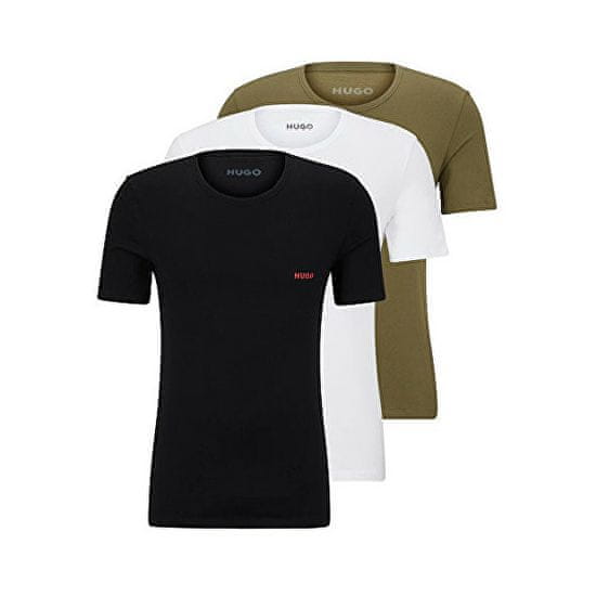 Hugo Boss 3 PACK - pánske tričko HUGO Regular Fit 50480088-345