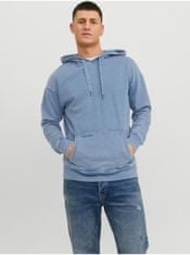 Jack&Jones Modrá pánska mikina s kapucňou Jack & Jones Drew S