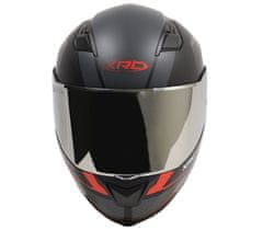 XRC Helma na motorku matt black/red veľ. XL