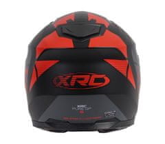 XRC Helma na motorku matt black/red veľ. XL