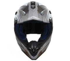 XRC Helma na motokros grey/dark grey/white veľ. S