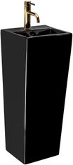 REA Kamila voľne-stojace umývadlo, 82 x 33 cm, čierna, REA-U5644