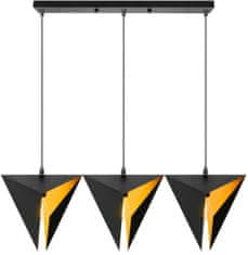 Toolight TRIANGULAR LAMP GEOMETRIC BLACK TRIPLE APP254-3CP