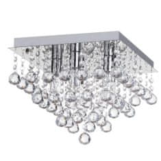 Toolight Krištáľová stropná lampa Plafond APP515-4C Cristal