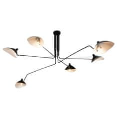 Toolight Stropné svietidlo so 6 ramenami APP570-6C Black