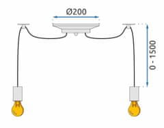 Toolight Lampa Spider 6