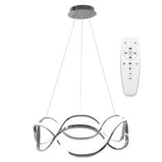 Toolight Moderné stropné svietidlo LED + PILOT APP801-CP Twist Chrome