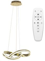 Toolight Moderné stropné svietidlo LED + PILOT APP818-CP Gold