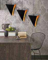 Toolight TRIANGULAR LAMP GEOMETRIC BLACK TRIPLE APP254-3CP