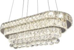 Toolight Stropné svietidlo závesné Crystal LED 102W diaľkové ovládanie APP417-CP