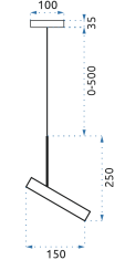 Toolight Stropné svietidlo APP608-1C čierne