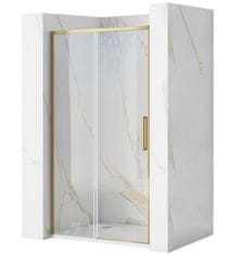 REA Rapid Slide, sprchové dvere 110x195 cm, 6mm číre sklo, zlatý matný profil, REA-K4708